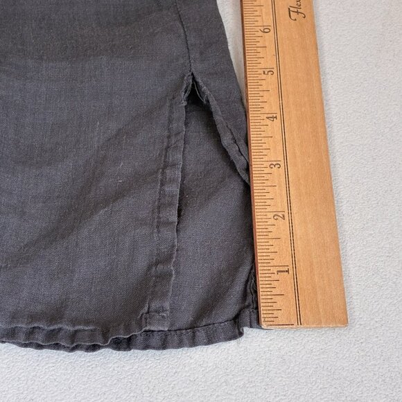 Johnny Was Workshop Embroidered Dress Womens Large Black Bell Sleeve Semi Sheer - Picture 8 of 10